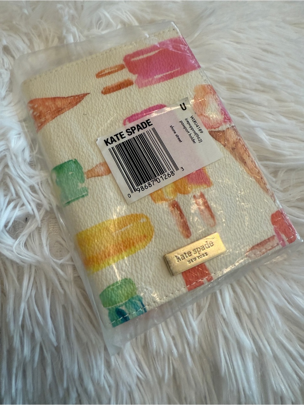 Kate Spade Ice Pop Popsicle and Ice Cream Passport Holder NWT - Picture 4 of 4